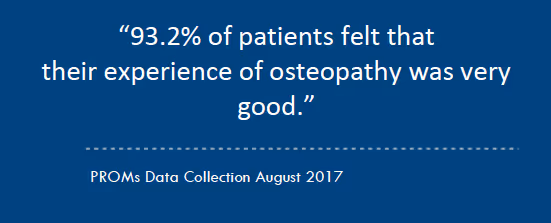 93.2% of patients felt that their experience of osteopathy was very good