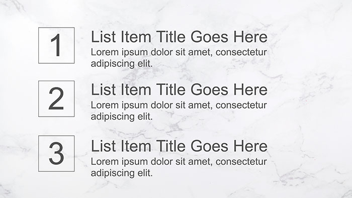 list