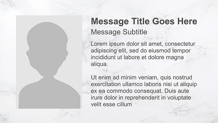 Message w/ photo