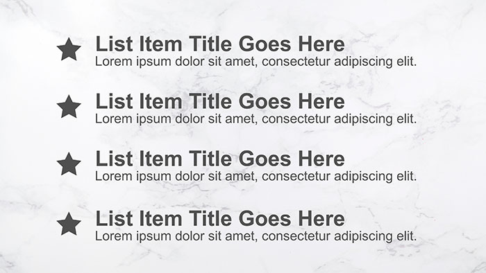 List