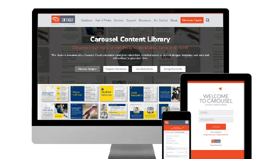 Carousel content library image
