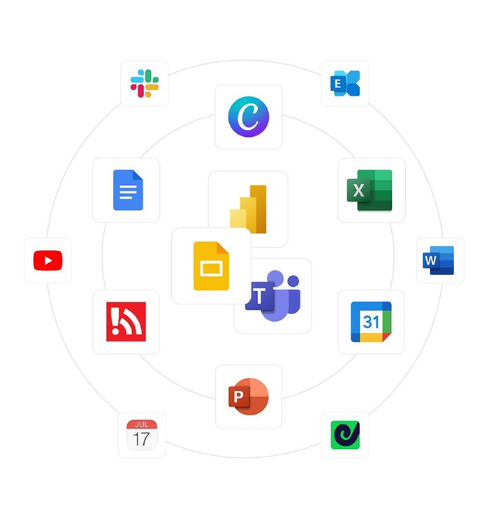 Carousel integrations in a bubble