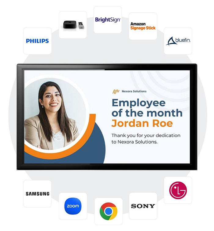 Devices Carousel works with around a corporate channel.