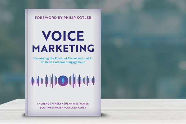 Photo of Susan & Scot's latest book, Voice Marketing. 