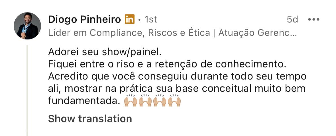 Comentário LinkedIn 2