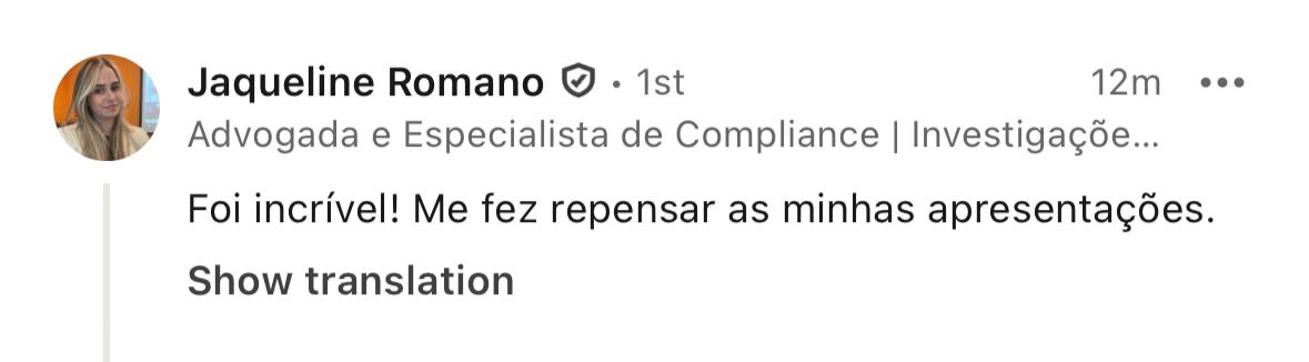 Comentário LinkedIn 3