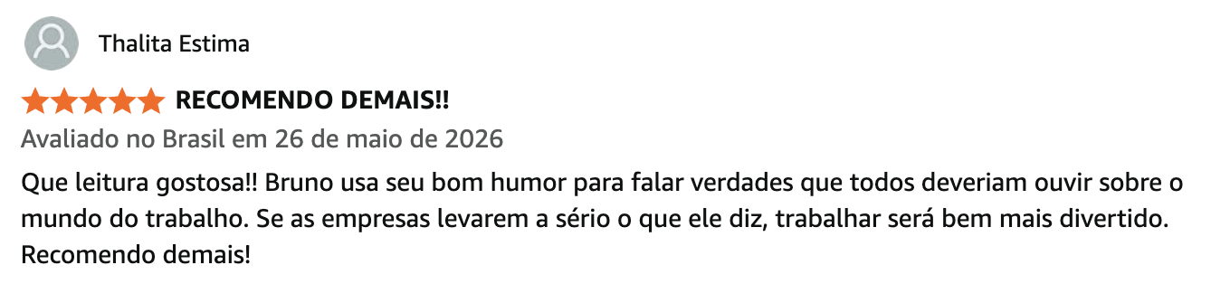 Avaliação de Ana Tomazelli na Amazon