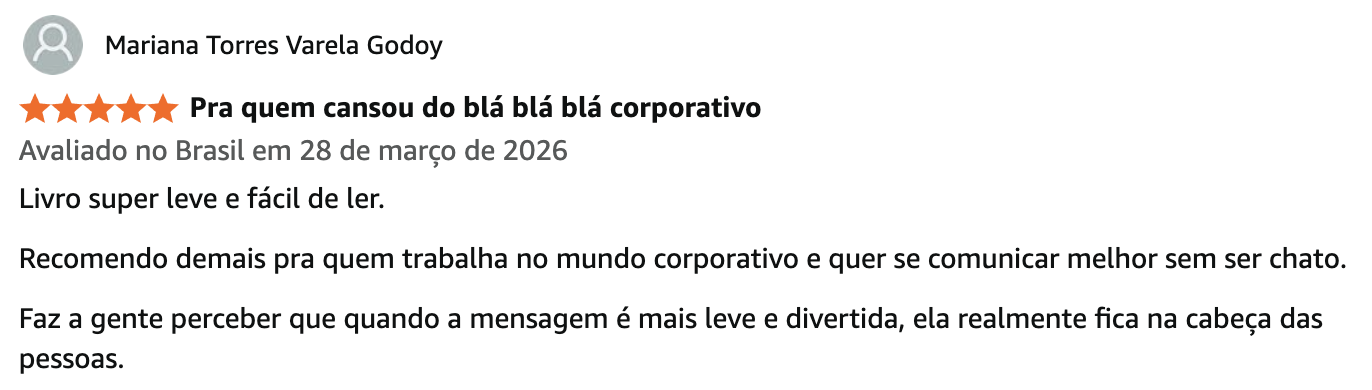 Avaliação de Mariana Torres Varela Godoy na Amazon