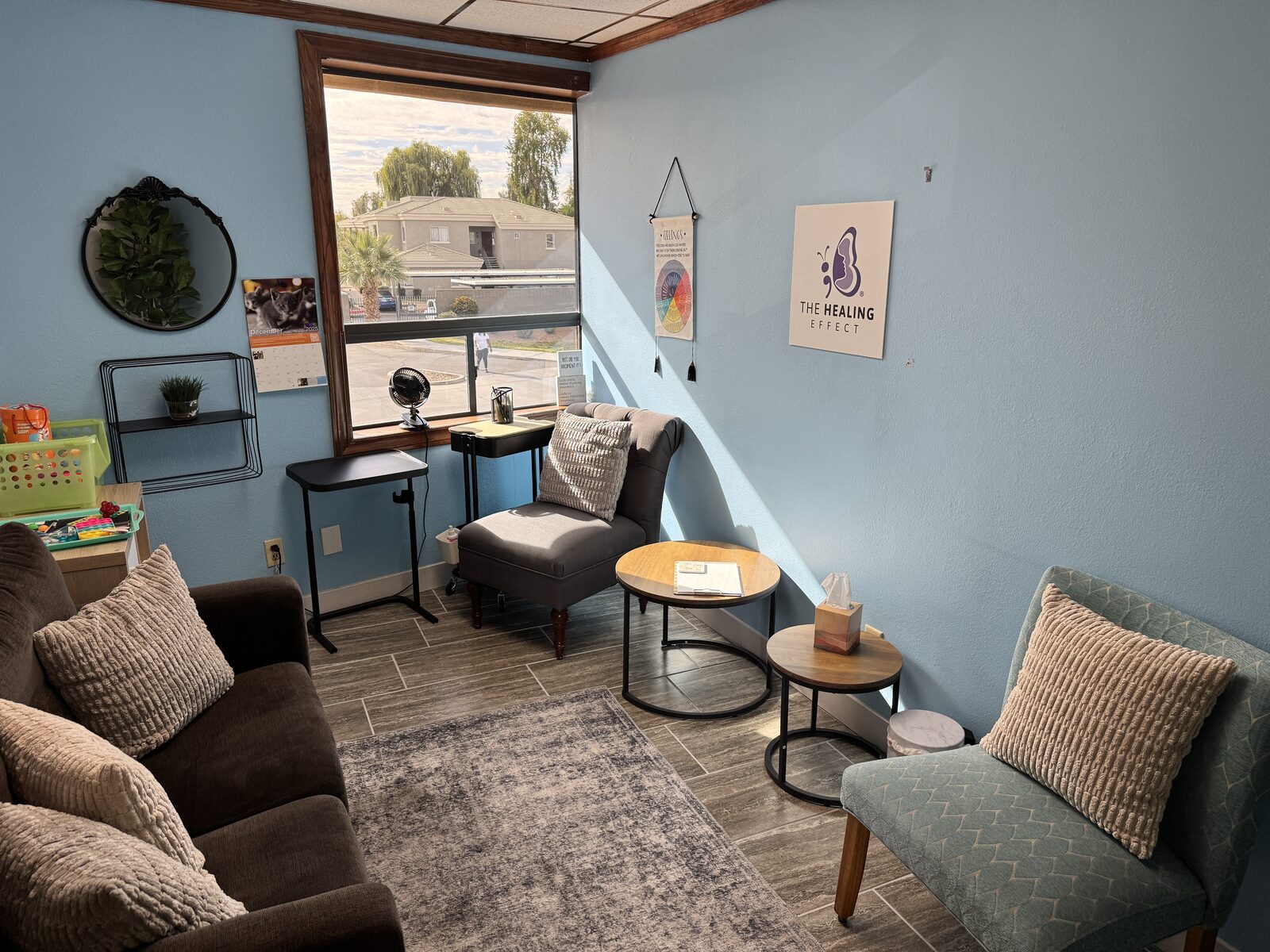Therapy room at The Healing Effect's Mesa, Harmony Ave office