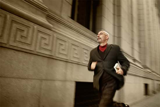 Running man representing Venstar Speed Security Dedicated Service