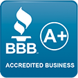 BBB - Better Business Bureau - Accredited Business - A-plus rating