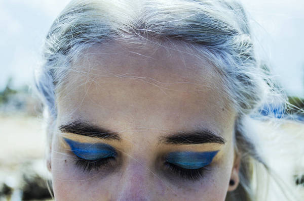 Close-Up Of Woman With Eye Make-Up