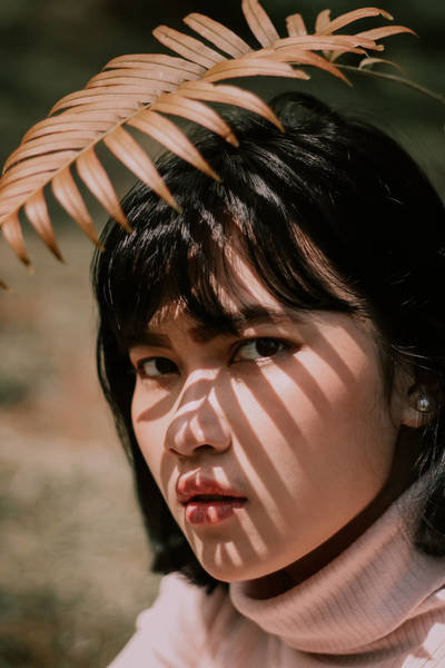 Close-Up Portrait Of Woman