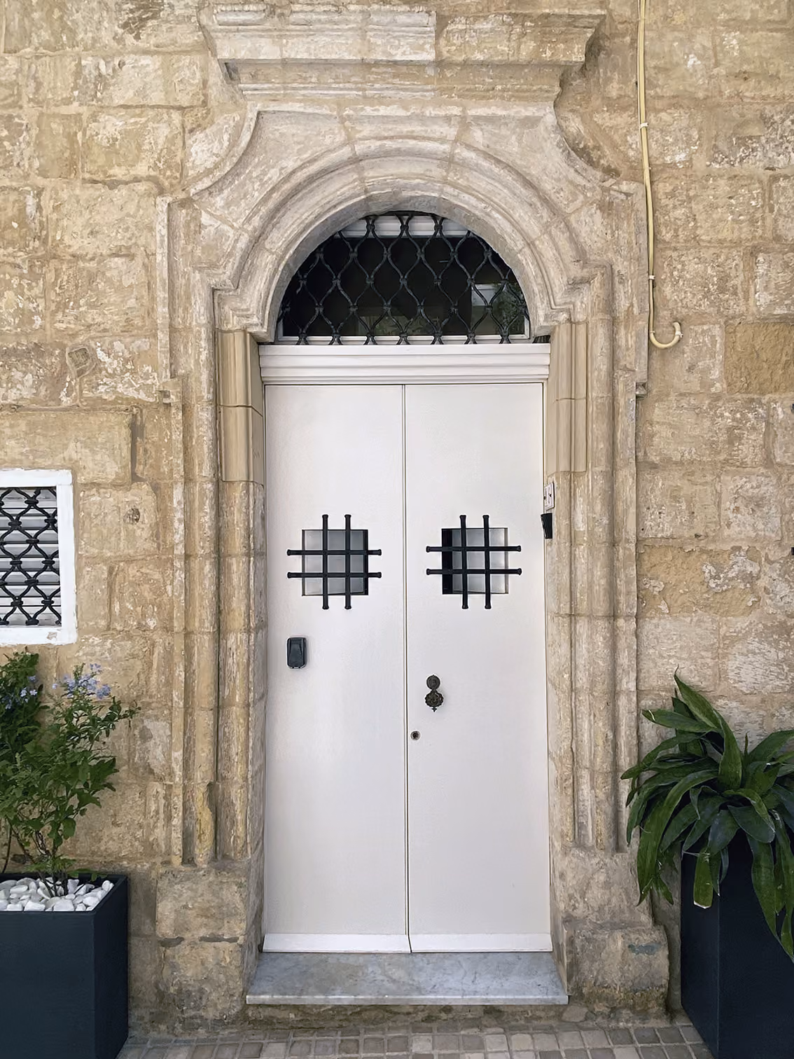 Front door to house