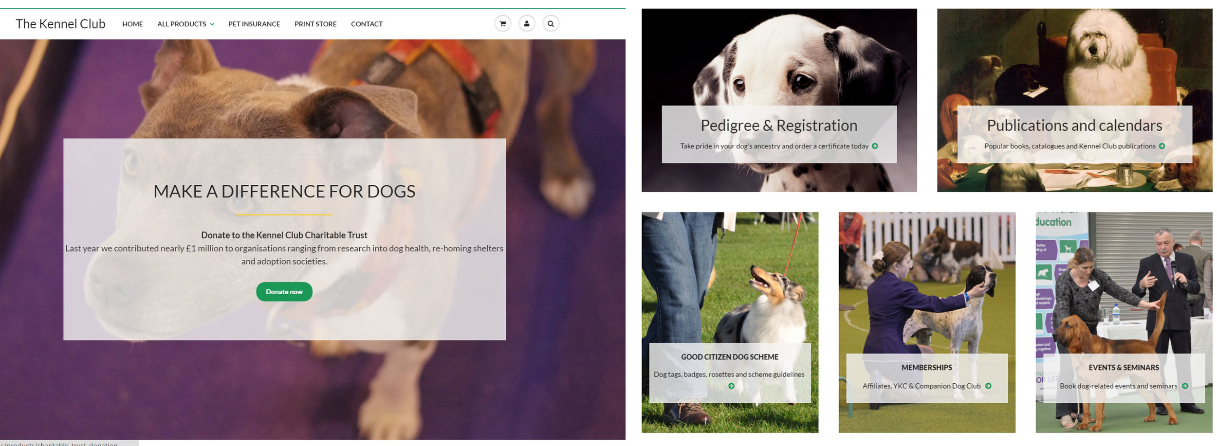 online shop for dogs kennel club