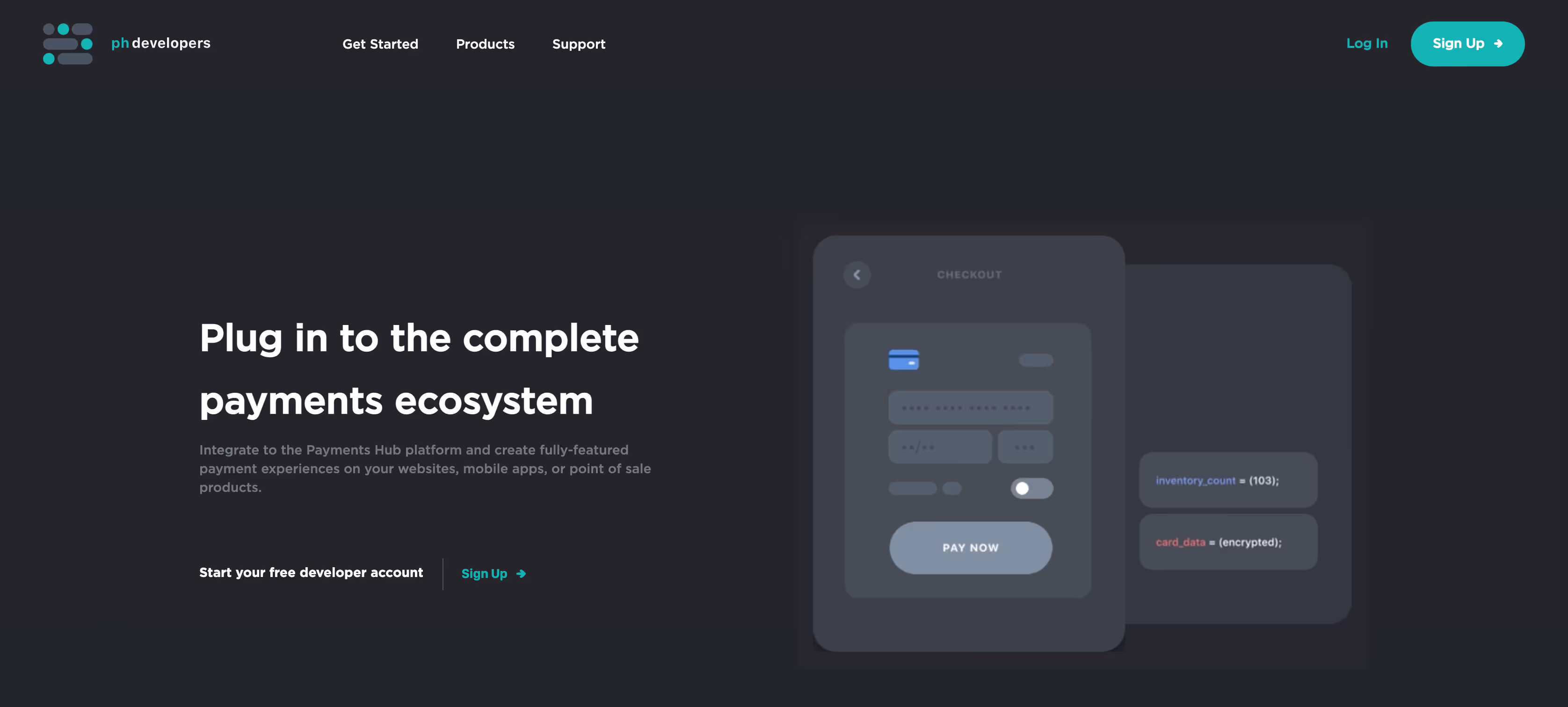 Payments Hub Developers Website