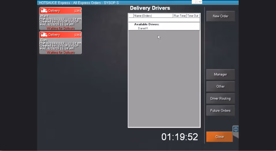 HotSauce Driver Routing Demo