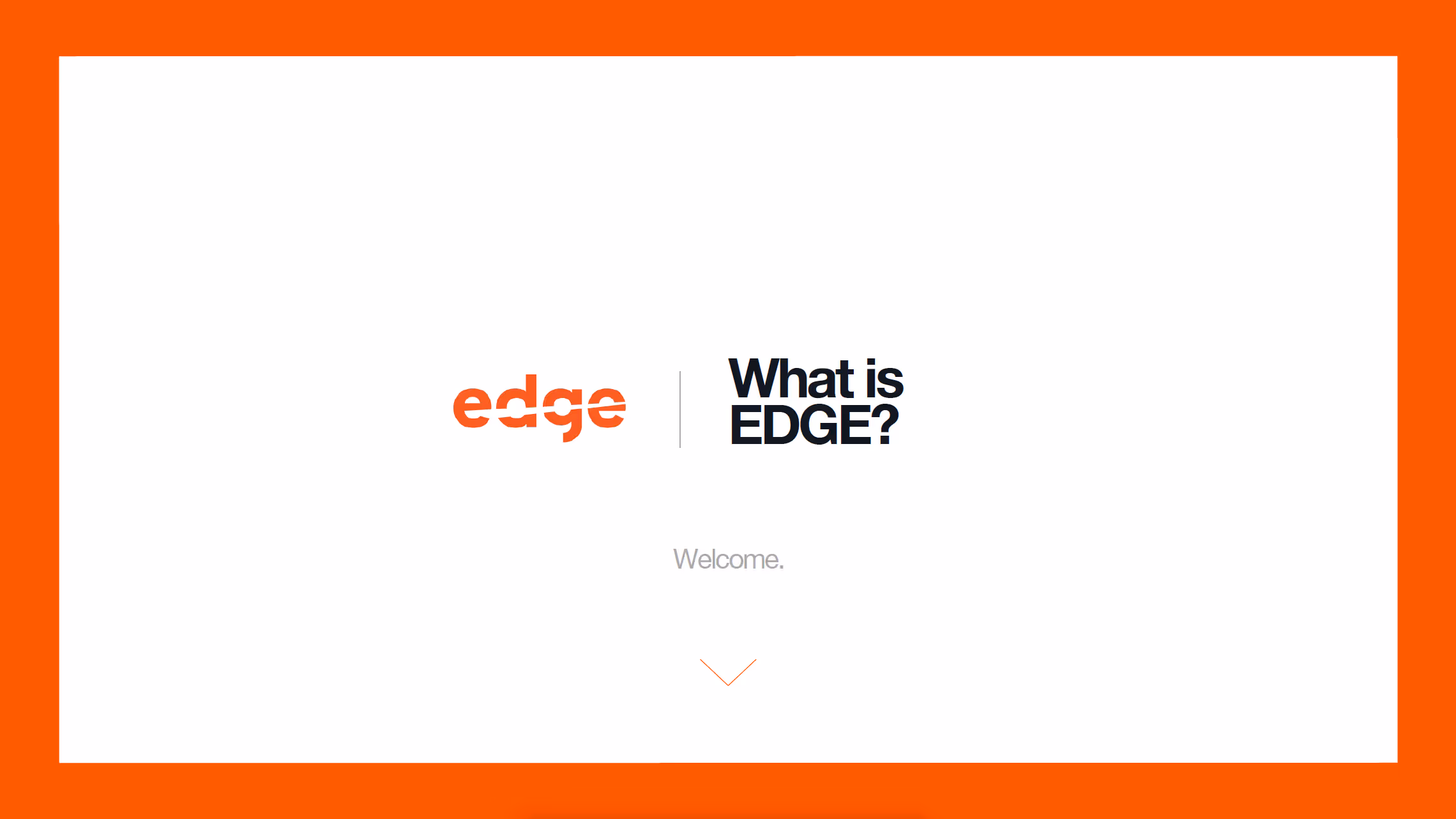 What is EDGE? Presentation
