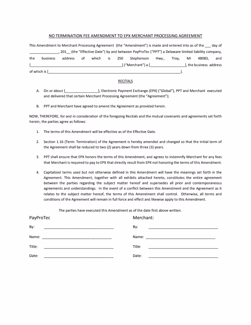 EPX 2 yr Contract Amendment