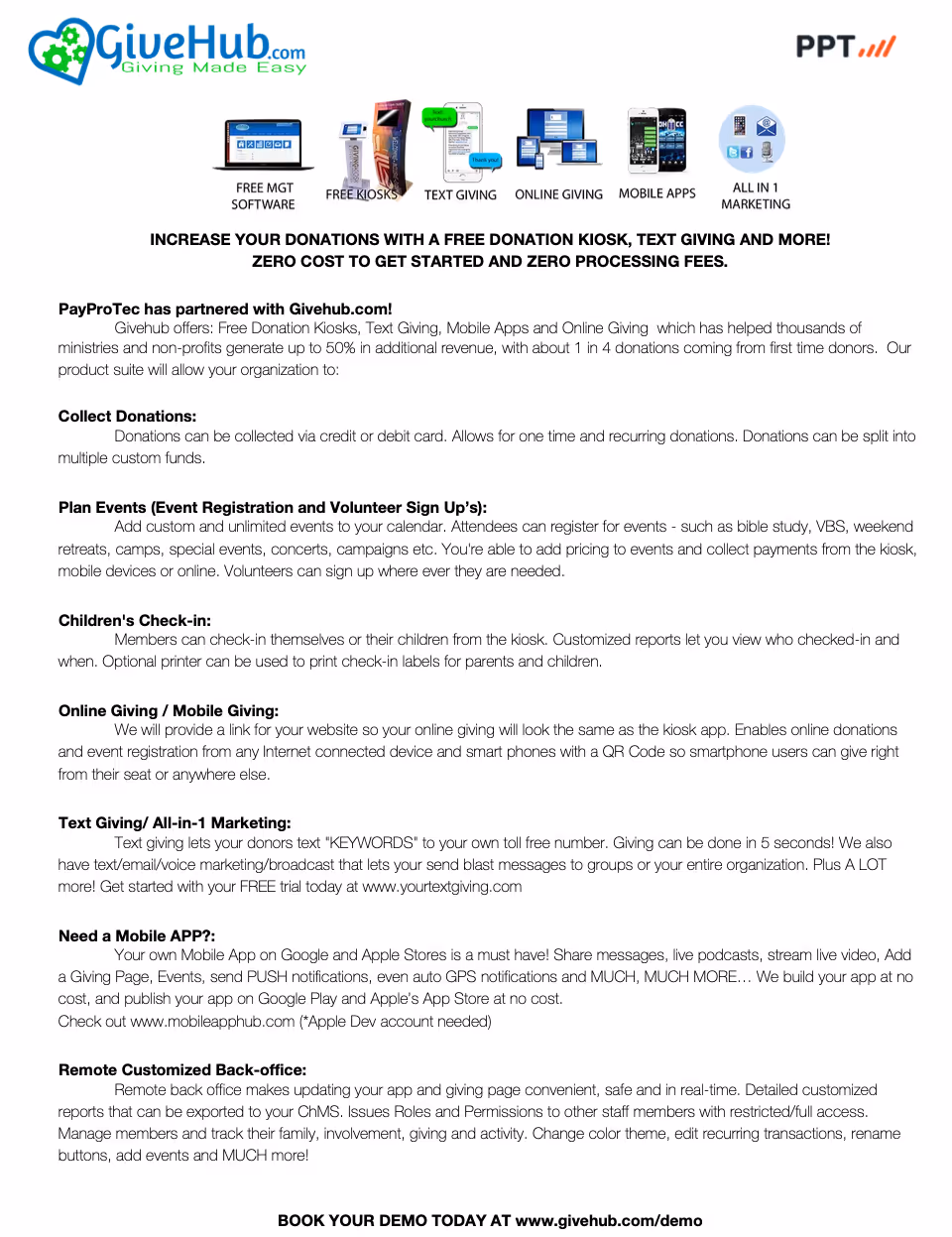 Givehub Whitesheet