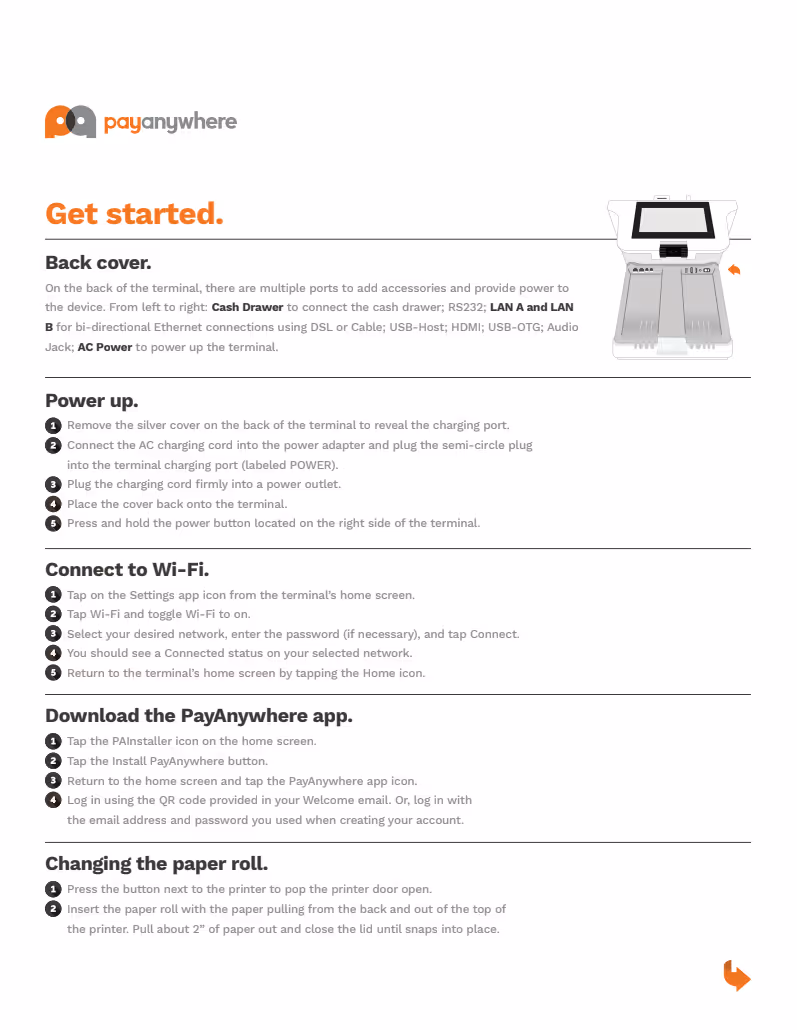 Payanywhere Smart POS Set Up Guide