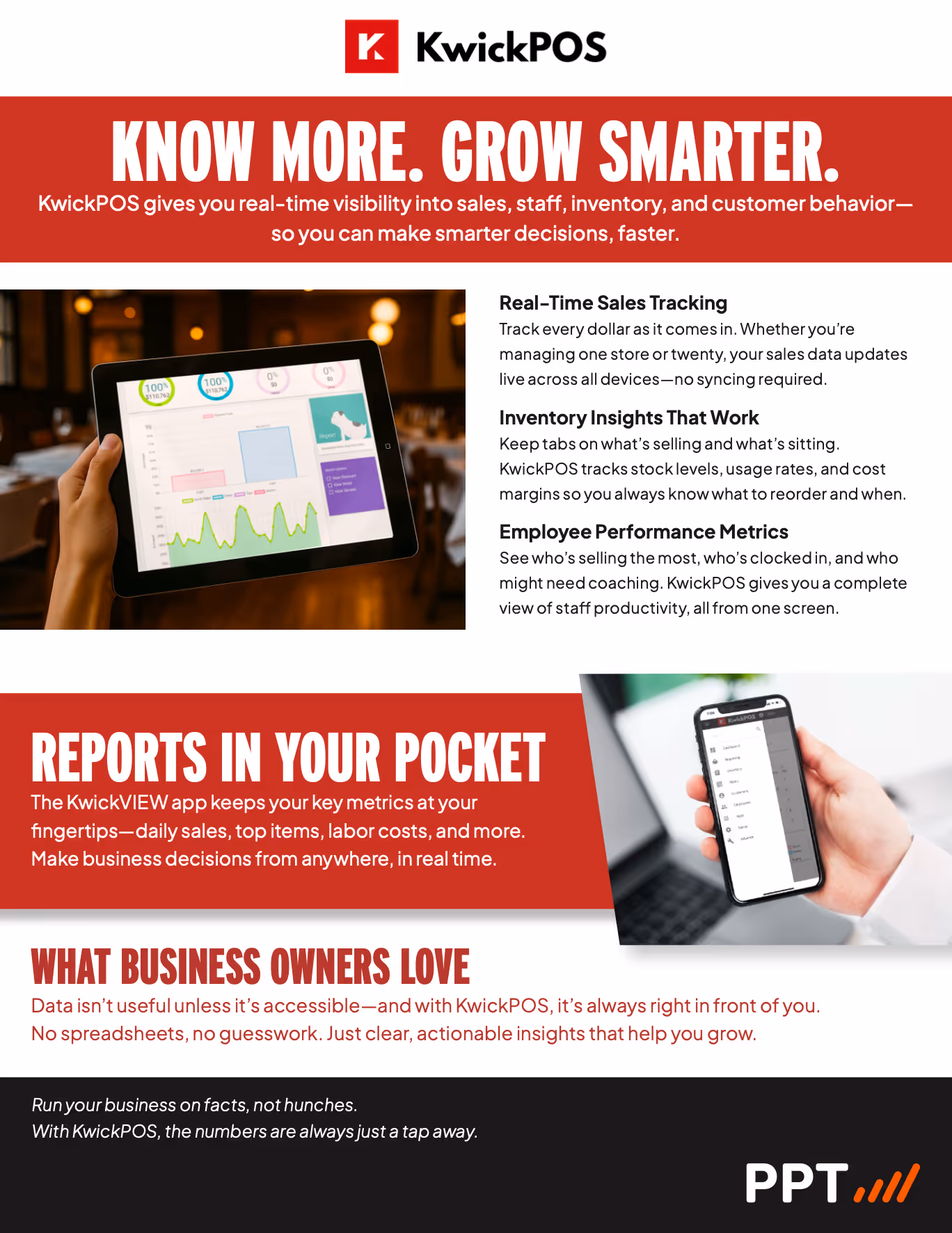 KwickPOS Analytics Flyer