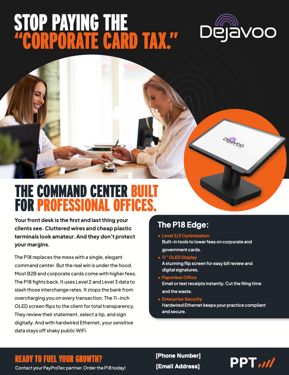 Dejavoo P-Series for Professional Offices
