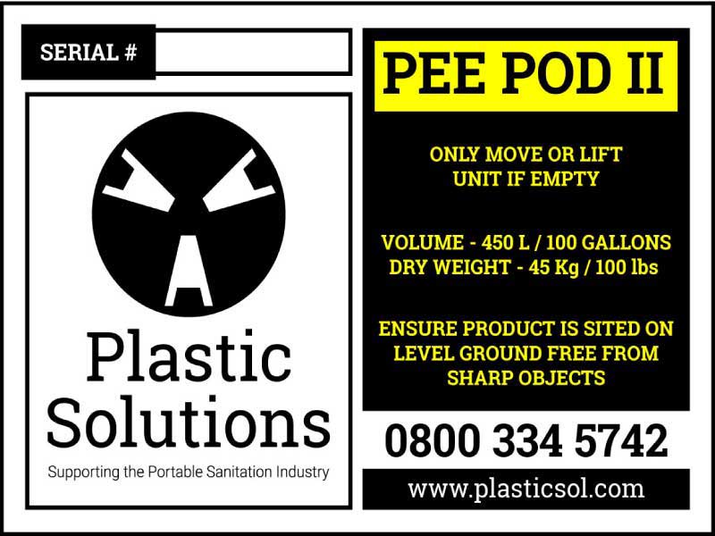 This non removable graphic is applied just under the surface as part of the moulding process