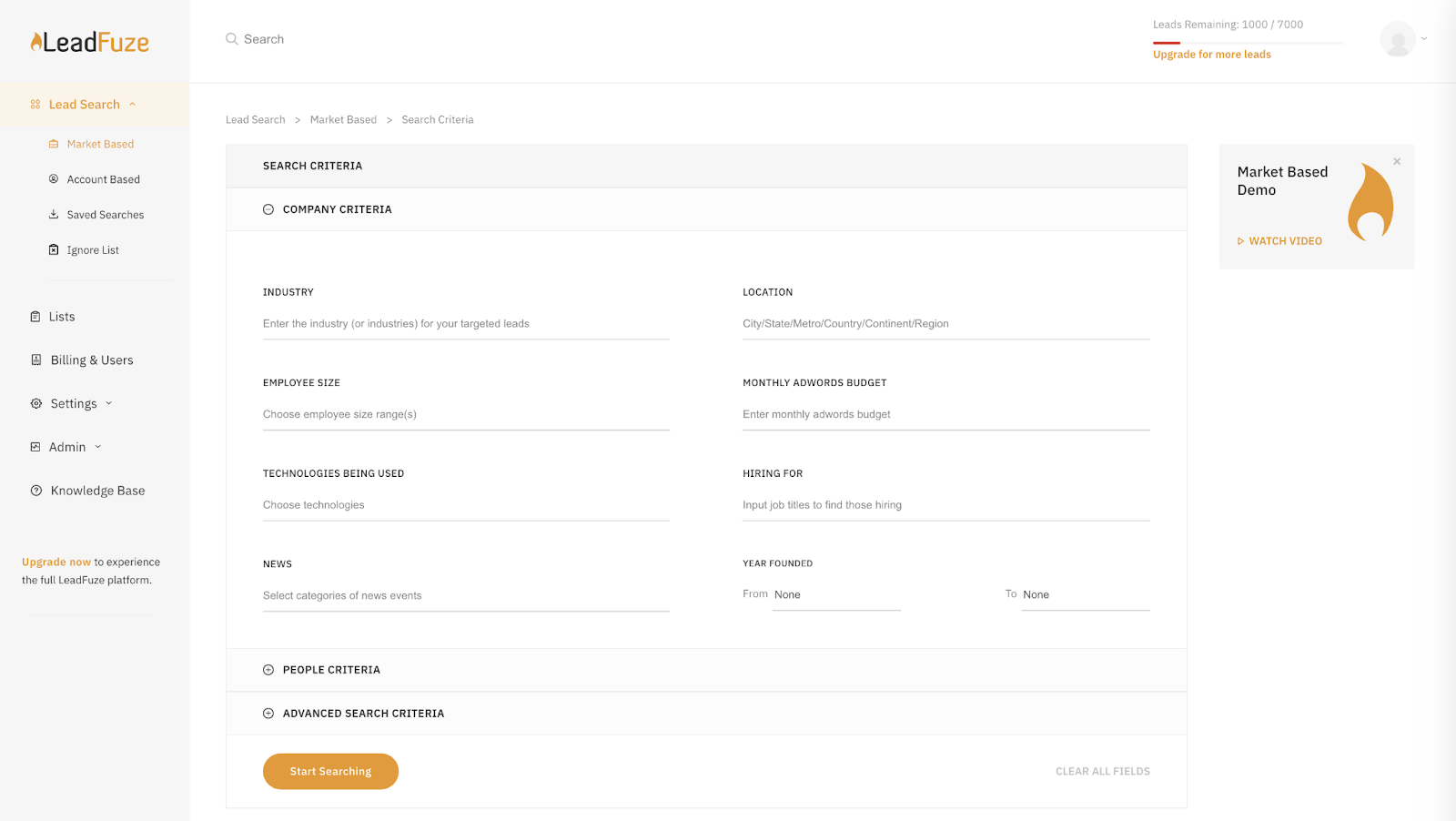 Leadfuze este o platformă de generare de plumb care ajută întreprinderile să găsească și să compileze liste de perspective vizate cu informații de contact verificate pentru informare.