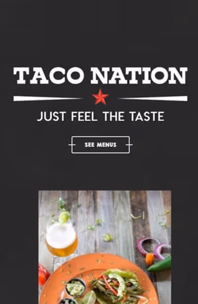Taco Nation Mobile The Woodlands Web Design Page
