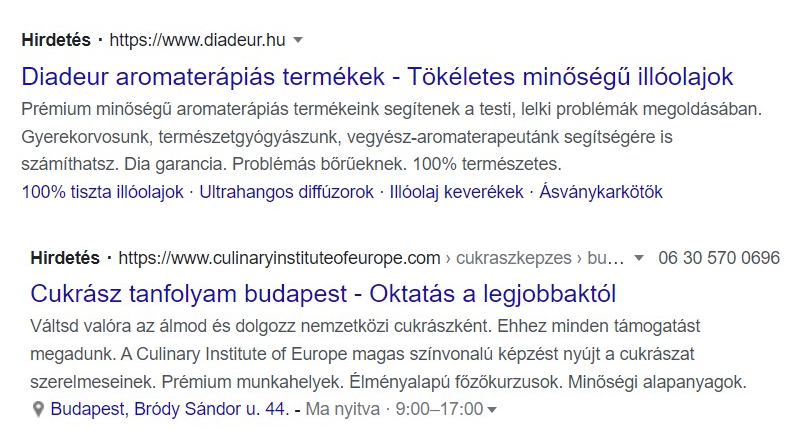 Megoldás bemutatása problémákra, vágyakra Forrás: Google