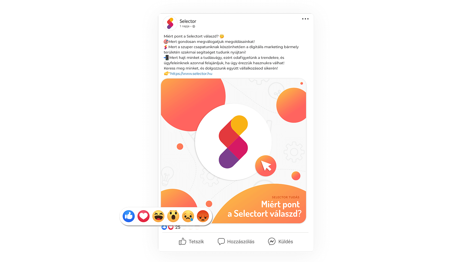 Selector logó használata
