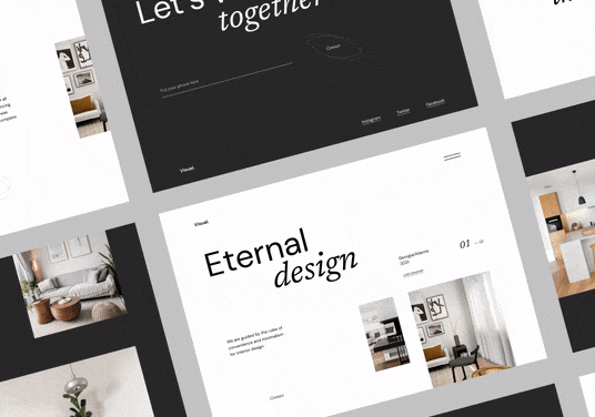 minimalista weboldal