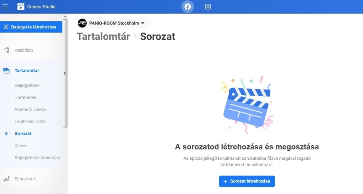 Creator Studio Sorozatok