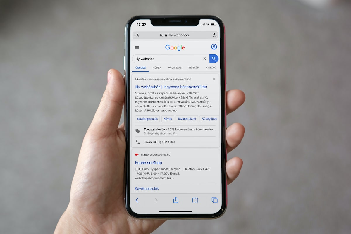 Keresési kampány a Google Ads-en