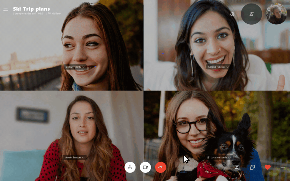 Háttér elhomályosítása Skype-on