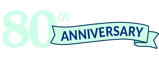 80th anniversary banner
