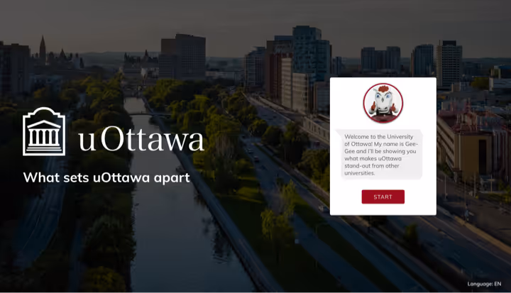 uOttawa virtual tour splash page