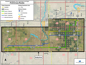 Ainsworth Wind-Bassett Current Project Map