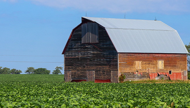 Barn with Transmission Line