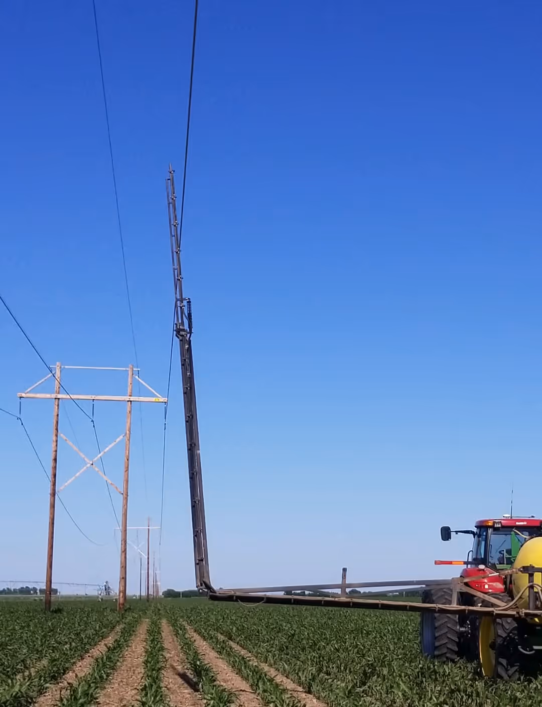 Electrical Contact with Boom Sprayer