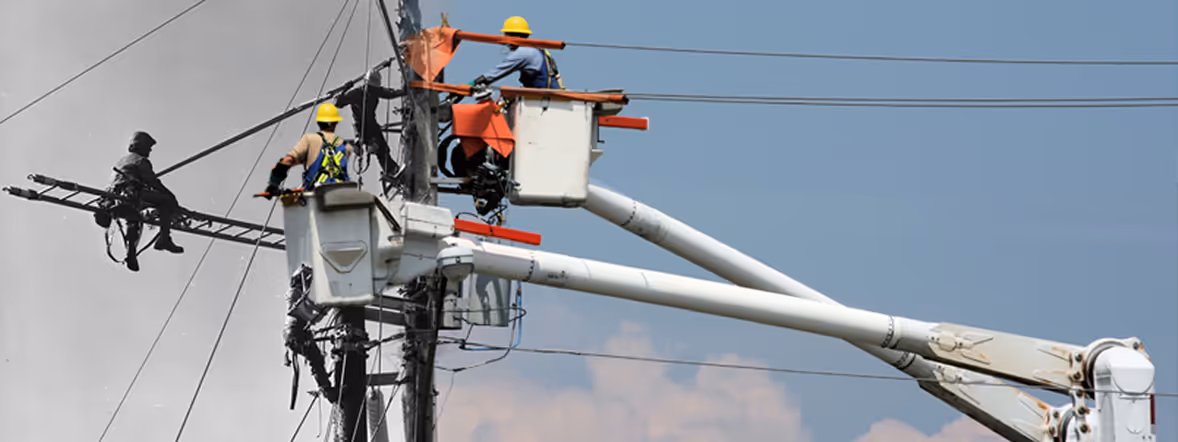 When the power goes down, they go up