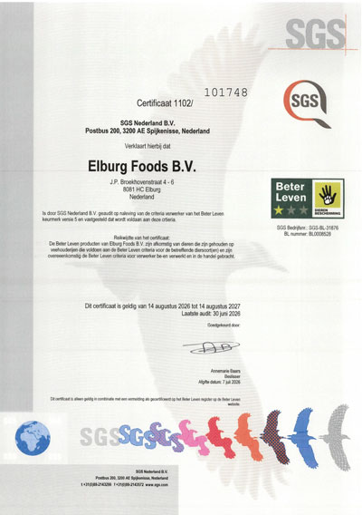 SGS certificate