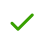 Green check mark inside a white circle indicating confirmation or success.