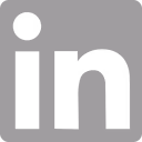 greay LinkedIn logo