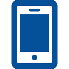 blue phone icon
