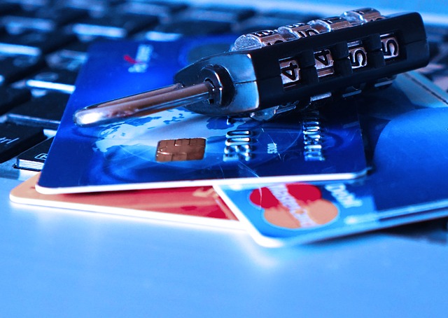 number lock on top of credit cards