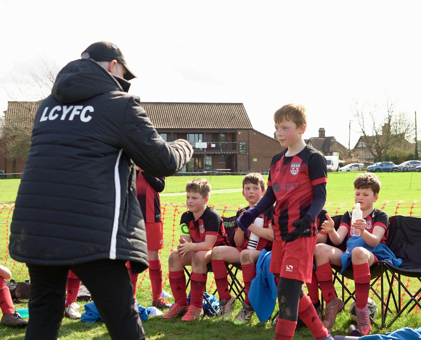 Mark picking up his player of the match award