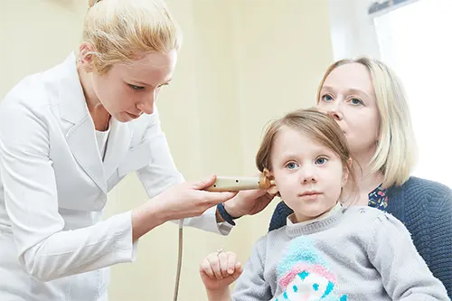 Sensorineural Hearing Loss can occur in adults or children