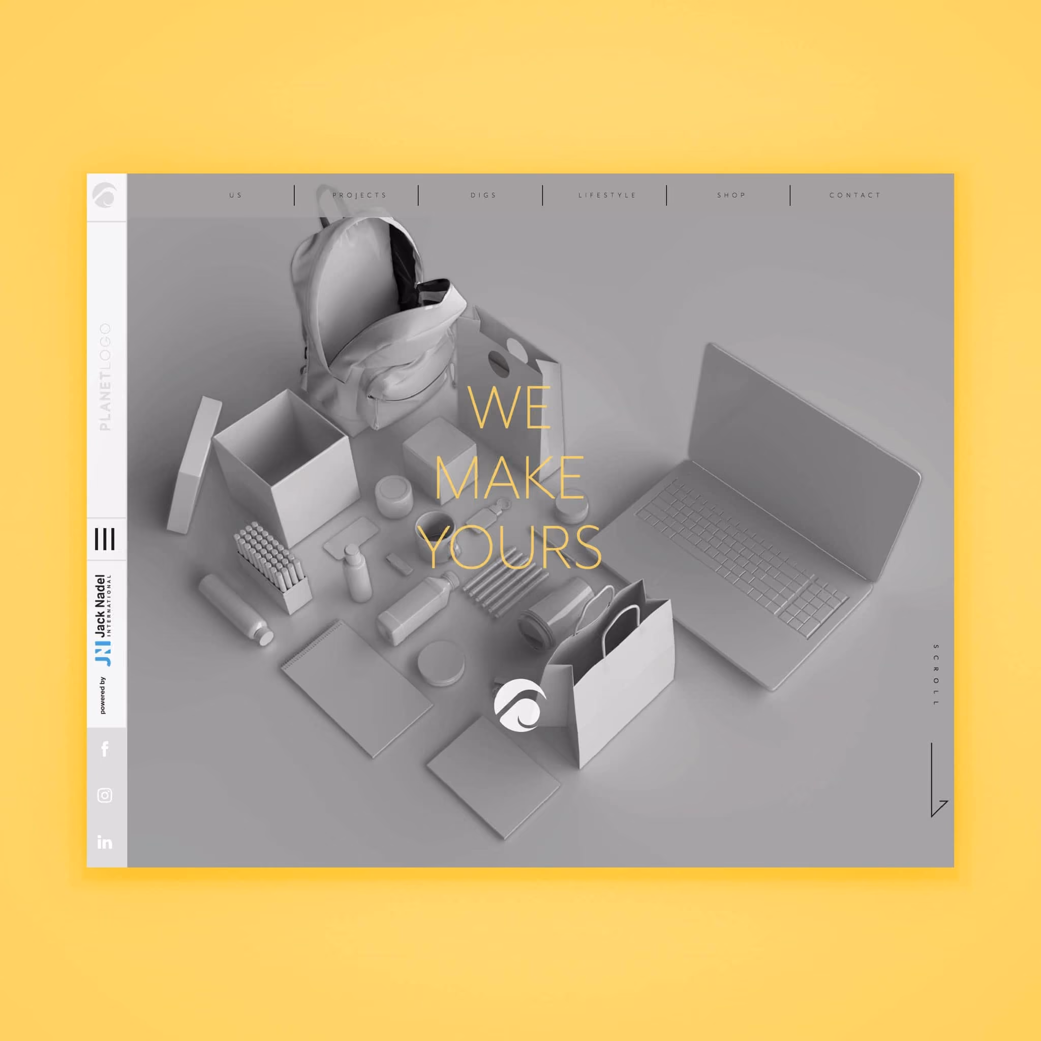 Planet Logo Website Design by Brand Engine